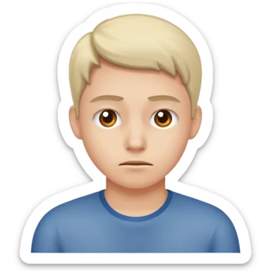 Human with bad posture  sticker