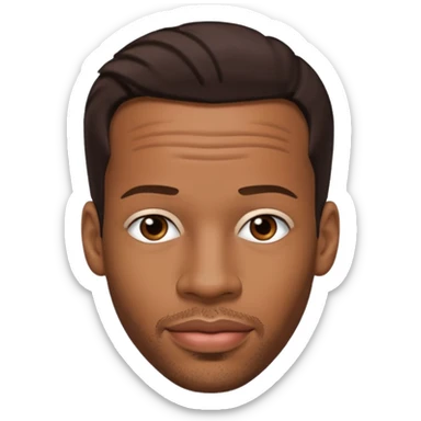 Marlon Wayans with dark brown hair sticker