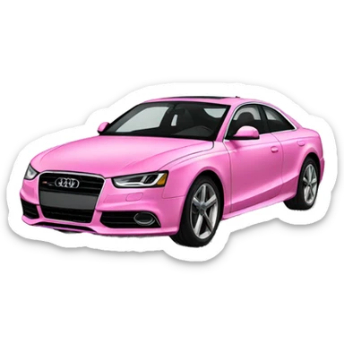 Audi pink sticker