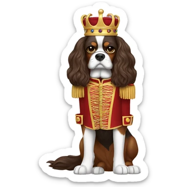 King Charles with a nutcracker  sticker