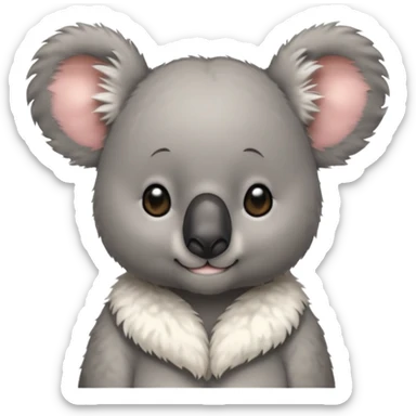 Koala with earrings sticker