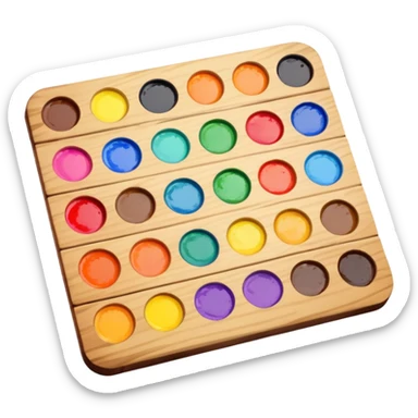 watercolor palette sticker