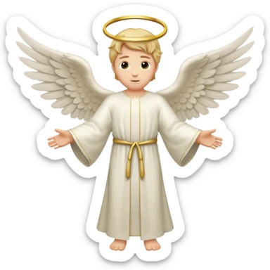 angel gabriel flying sticker