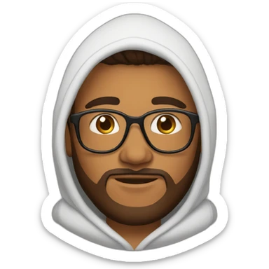 brown-moroccan-person-glasses-hoodie-no beard sticker