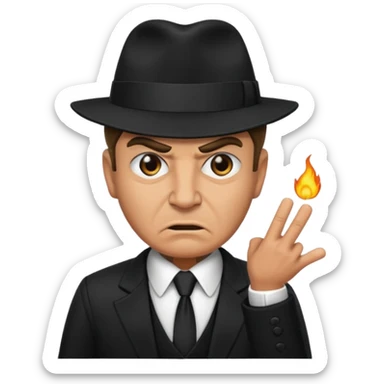 mafia leader angry sticker