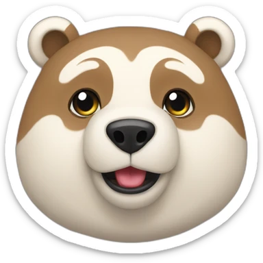 oso perezoso brumoso sticker