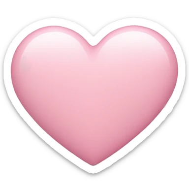 pastel pink heart sticker