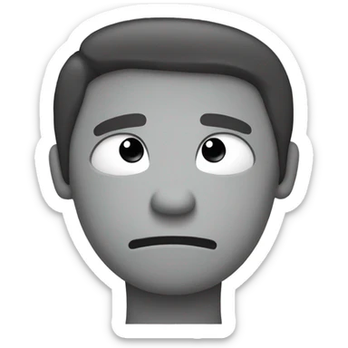 Crossed arms with a frown face sticker