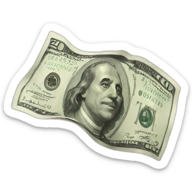 money flying sticker