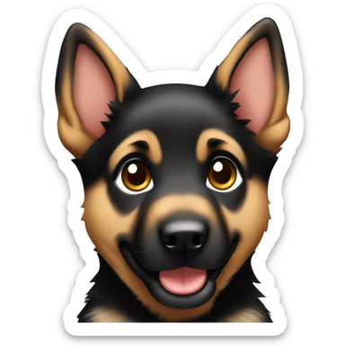 German Shepherd puppy sticker