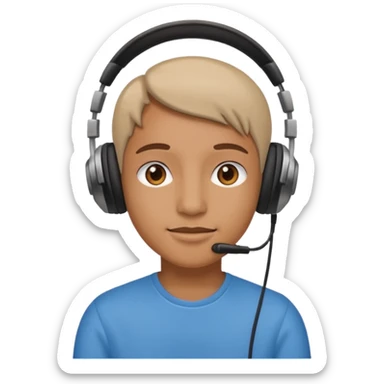 headphone wearer
 sticker