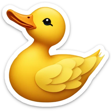 the letter V made out of a duck sticker