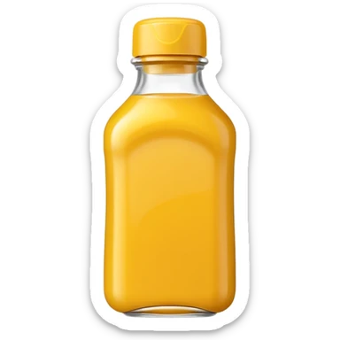 Mustard bottle sticker