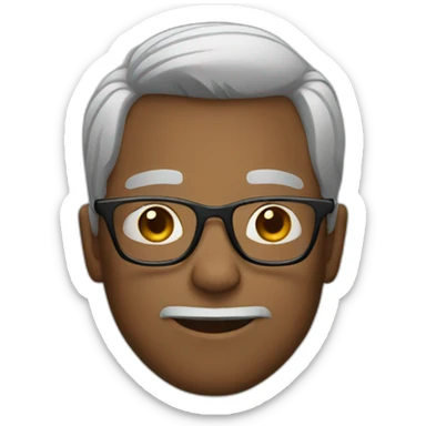 Dude with glasses sticker