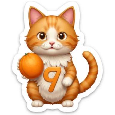 The number 67 and a cat holding the number sticker