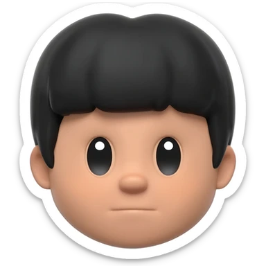 haz uno de pitufa con el pelo negro sticker