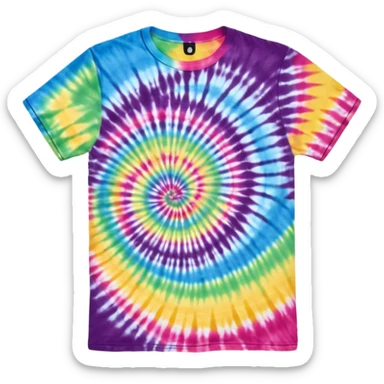 Tye dye tshirt sticker