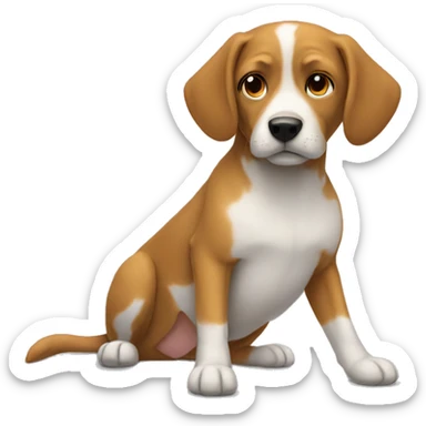 just a chill guy dog sticker