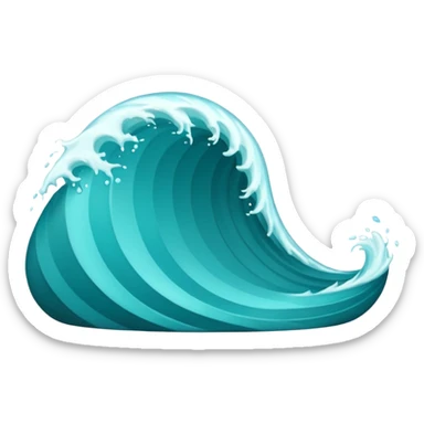 Wave Curve sticker