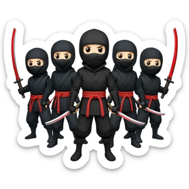Epstein touch ninjas sticker
