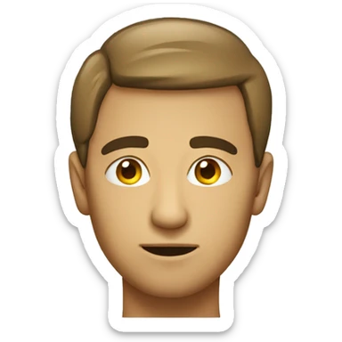 A emoji that’s eyes are low  sticker