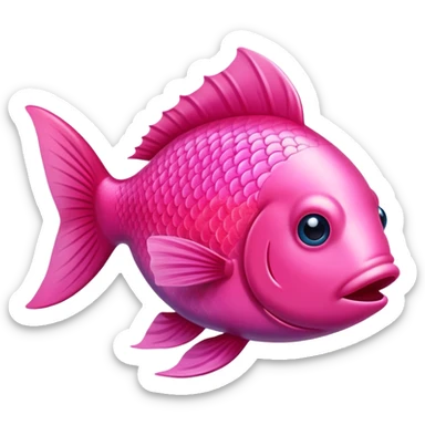 Pez rosado  sticker