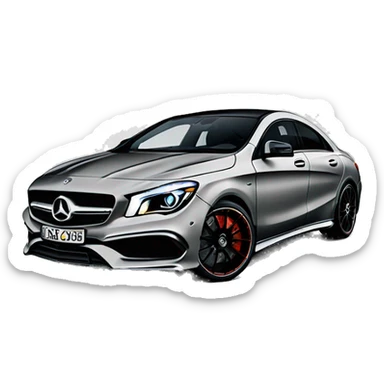mercedes amg cla 45 4matic sticker
