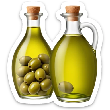 green olives and croatian olive oil bottle sticker