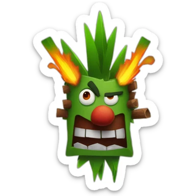 crash-bandicoot-aku-aku sticker