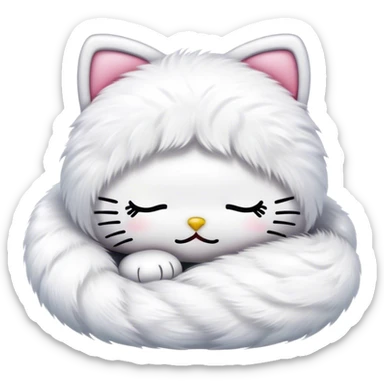 Hello kitty sleeps sticker