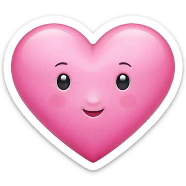 cute heart pink sticker