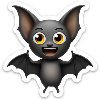 Bat celebrating 2025 sticker