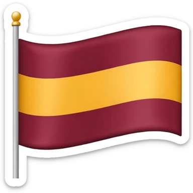 I want a flag like france but colors are maroon ,gold,maroon sticker