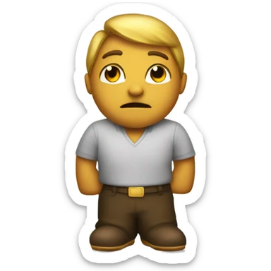 Haz un emoji de pierna izquierda de oro sticker