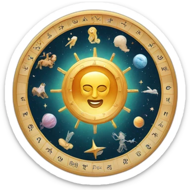 Astrology zodiac signs wheel sticker