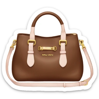 Miu miu brown purse ￼ sticker