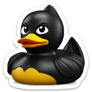 Batman rubber duck sticker