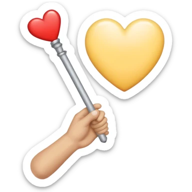 Relay race baton passing the baton. Passing a heart. Fix his arm  sticker