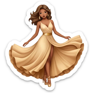 Sultry dancer sticker