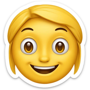 Fake emoji sticker