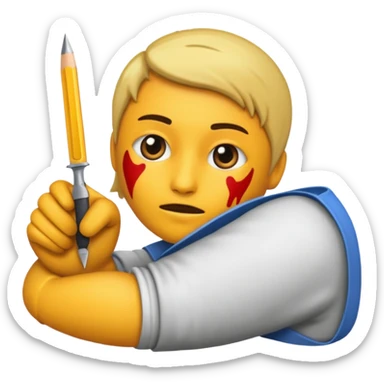 a girl killing herself by jumping off of a building sticker