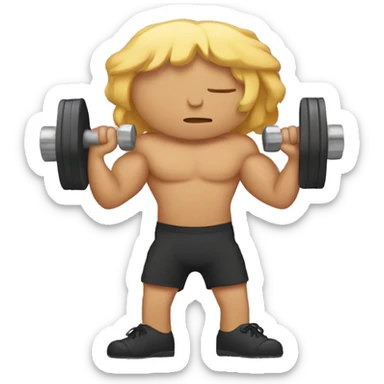 Dumbbell emoji sticker