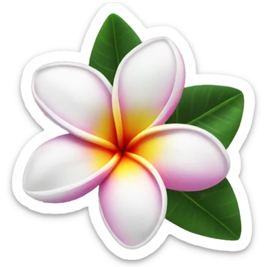 Plumeria  sticker