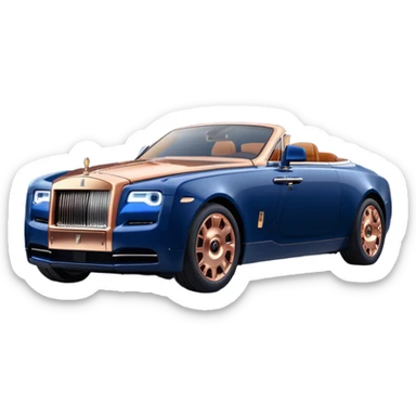 dark blue led lights hot rodded 1889 delicately inlaid rose gold and wood accents McDuck’s chauffeur driven Rolls Royce futuristic electric plasma motors and dynamos with wide racing wheels that are strong agility advanced suspension and steering sticker
