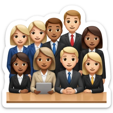 create an emoji that represents a conference meeting sticker