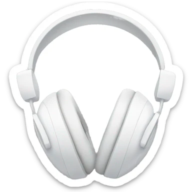 all white headphones with bows sticker