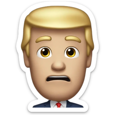 Donald trump saying really nega sticker