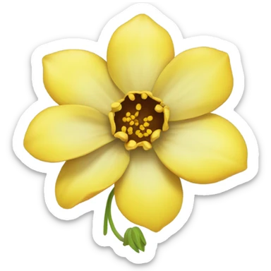 yellow flower sticker