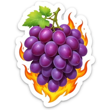 grape fire sticker