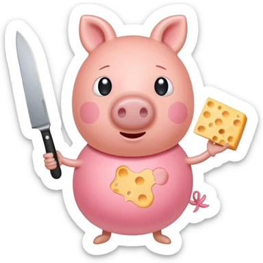 pepa pig de killer die kaas vermoord sticker